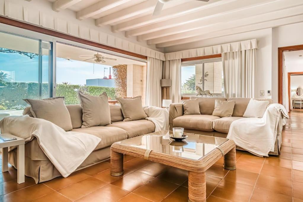 La Calma Espectacular Villa Con Jardin Y Piscina En Menorca サルガール エクステリア 写真