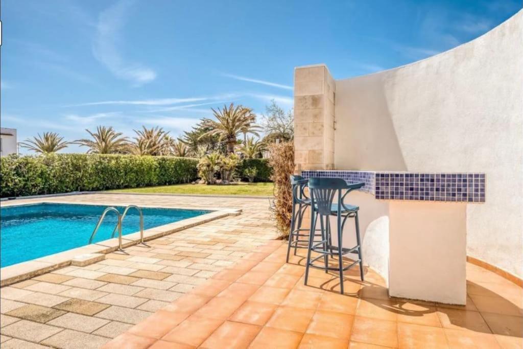 La Calma Espectacular Villa Con Jardin Y Piscina En Menorca サルガール エクステリア 写真
